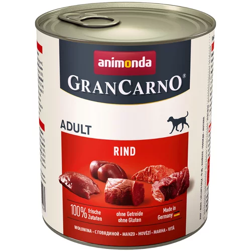 Animonda GranCarno Original Adult 6 x 800 g - Čista govedina