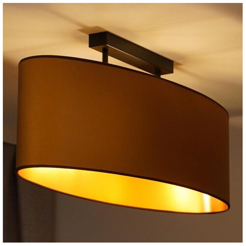  Duolla - Plafonski luster OVAL VEGAN 2xE27/15W/230V braon Cene