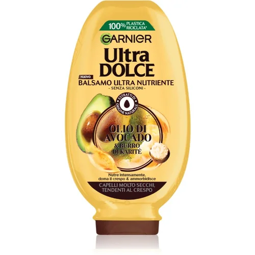 Garnier Ultra Doux Avocado Oil and Shea Butter balzam za valovite in kodraste lase 200 ml