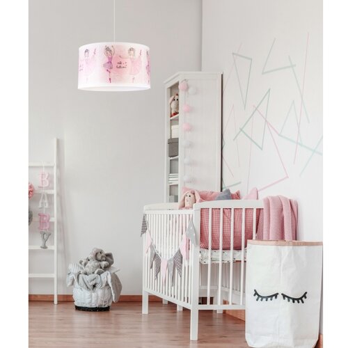  Duolla - Dečiji luster na sajli PRINT M 1xE27/40W/230V prečnik 35 cm balerine Slike