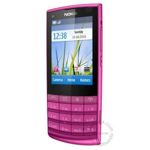 Nokia X3-02 Touch and Type Pink mobilni telefon Slike