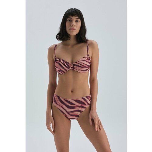 Dagi Claret Red - 6 cm High Waist Bikini Bottom Slike