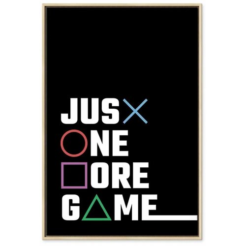  Slika - Binge Gaming 40x60 U prirodnom drvenom okviru Slike