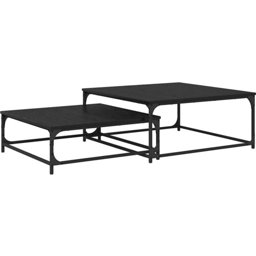  Kava Stol 2 pcs Crni hrast Konstruirano drvo Slike
