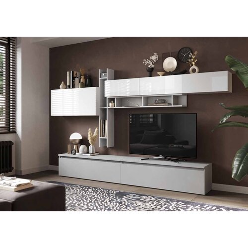 LC Mobili Elegantni TV ormari� bijelo/sivi INFINITY 2.0 900032-BIGE Cijene