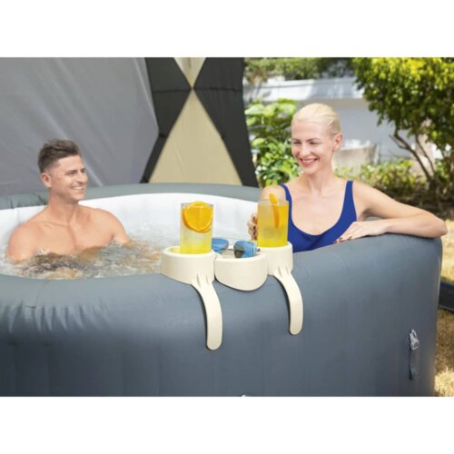 Bestway 60306 Pribor za hidromasažne kade i spa Ladice/držači pića Bijelo Slike