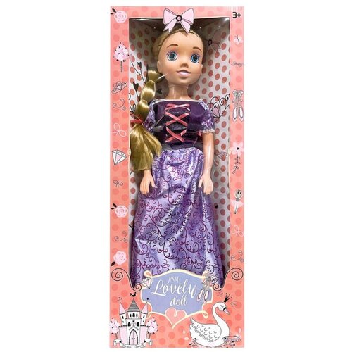 Bambolina Princeza lutka DI2001C, 80 cm, Ljubičasta Slike