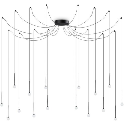 Ideal Lux led luster na sajli lucciola 16xLED/16W/230V cri 90 u obliku pauka, u crnoj boji Cene