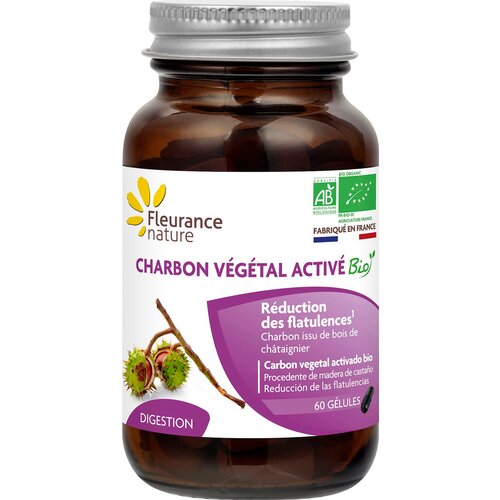 Fleurance Nature Bio aktivno oglje - 60 kaps. Cene