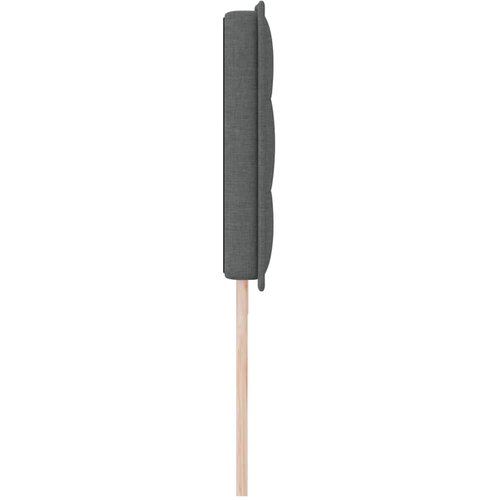  LED glava kreveta s LED trakama Tamno siva 200 cm tkanina Slike