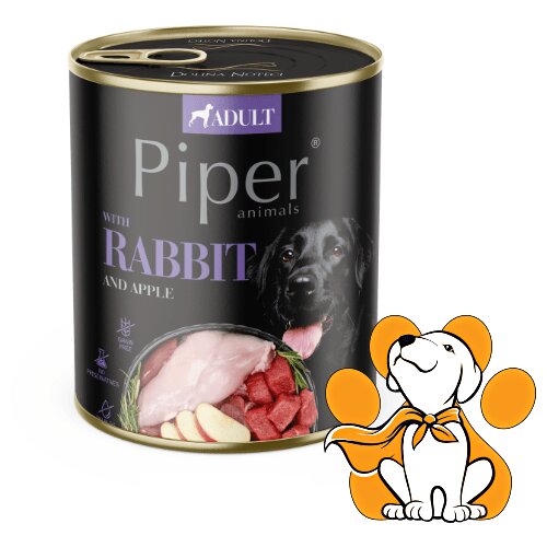 Piper Dog Rabbit 800g, Vlažna Hrana Za Pse Sa Zečetinom Za Alergične Pse Cene