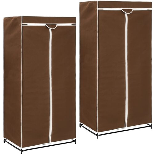 vidaXL Garderobne omare 2 kosa 75x50x160 cm rjave Cene