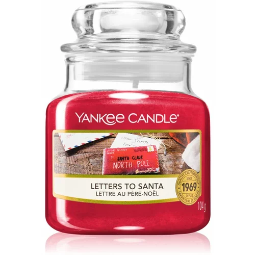 Yankee Candle Letters To Santa dišeča sveča 104 g