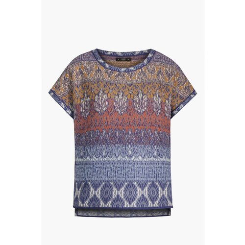 IVKO WOMAN Pulover/ mediteran motiv - marin plava Cene