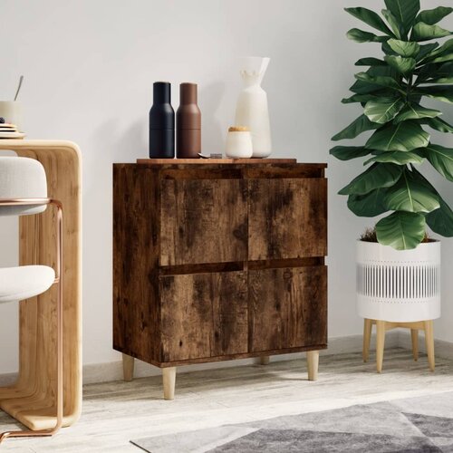 The Living Store Komoda dimljeni hrast 60x35x70 cm inženirski les - Komoda, (21663255) Slike