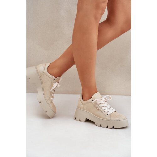 CheBello Sneakers Sports Shoes On Platform 4632 Gold Slike