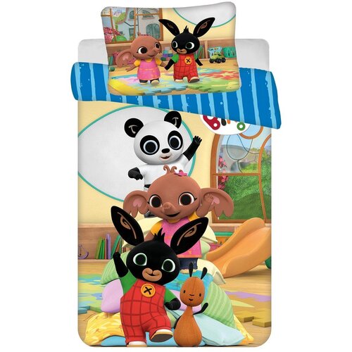 Jerry Fabrics Bombažna otroška posteljnina za otroško posteljico 100x135 cm Bing Bunny "Tower" – Cene