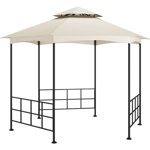 vidaXL Paviljon s stranicami 3,1x2,7 m krem Cene
