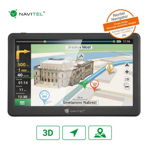 Navitel GPS navigacija MS700 , 7'' touch, MicroSD, + karte celotne Evrope (lifetime update)