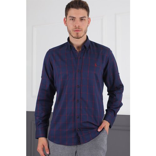 Dewberry G719 MEN'S SHIRT-NAVY-BURGUNDY Cijene