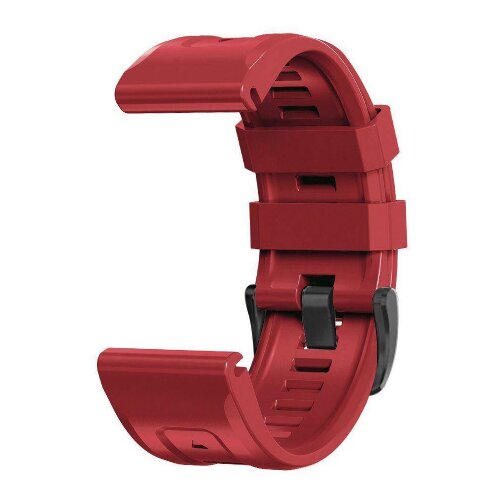 Onasi silikonski pašček za uro 22 mm - quick fit - fenix 5 / 6 / 6 pro / 7 - rdeč Cene