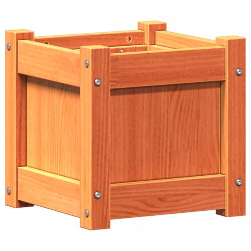 Maison Chic Vrtno cvetlično korito - Cvetlični Lonec vo&amp;scaron;čeno rjavo 31x31x31 cm trdna borovina, (21789397) Slike