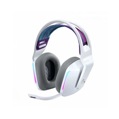 Logitech G733 Lightspeed Wireless RGB Gaming Headset White Cene