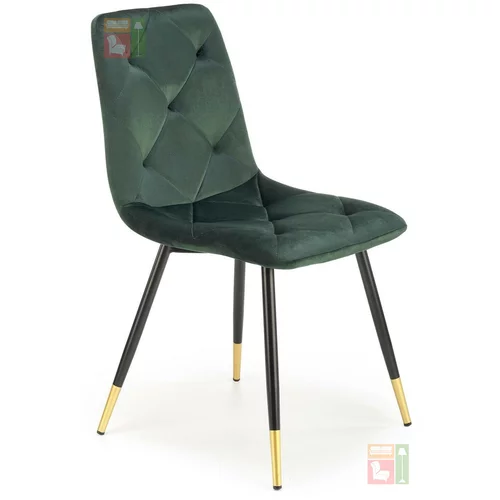 Halmar Jedilni stol K438 - temno zelen
