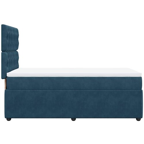 Box spring krevet s madracem tamnoplavi 100x200 cm bar&amp;scaron;unasti Slike