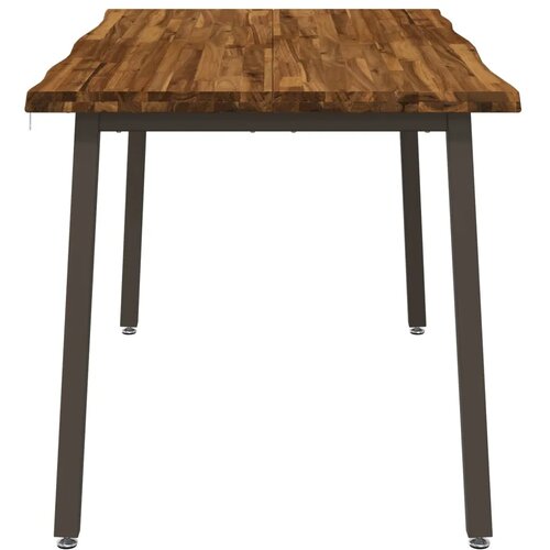  120 x 90 x 75 cm Čvrsto drvo akacije Prirodna i kava Pravokutni - Prirodno kava 120 x 90 x 75 cm Živi rub Slike