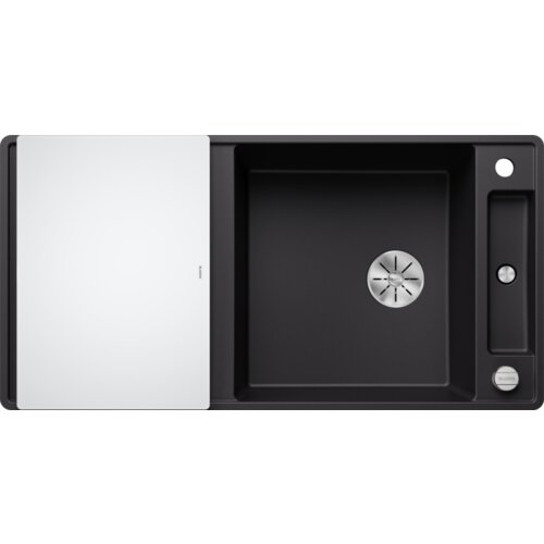 Blanco sudoper AXIA III XL 6 S-F InFino SILGRANIT daska staklo, s dalj.upr. - CRNA Cijene