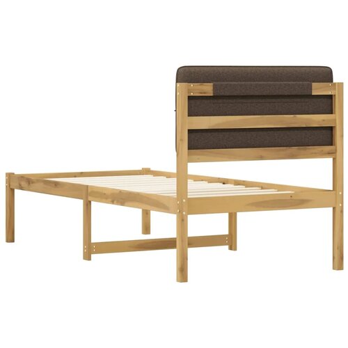 Krevetni okvir s tapiciranim uzglavljem Bijelo isprana i taupe - Bijelo isprana i taupe 90 x 200 cm Slike