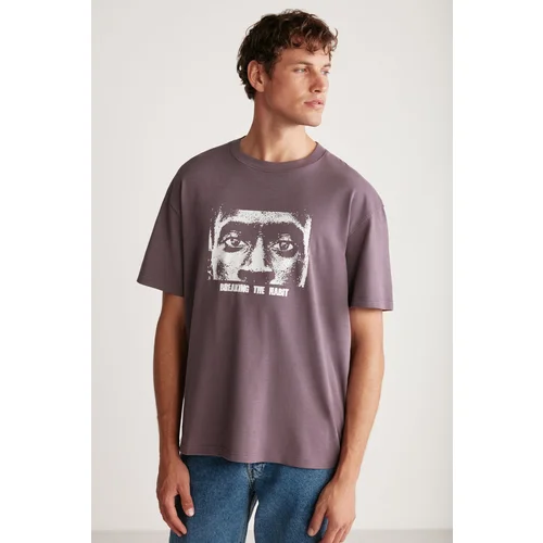 GRIMELANGE T-Shirt - Purple - Oversize