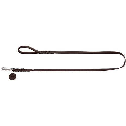 Hunter vodilica za pse solid education 11 mm/110 cm, koža tamnosmeđa Cene