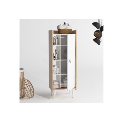 Hanah home lagomood ruby oak white vi&amp;scaron;enamenski ormar Slike