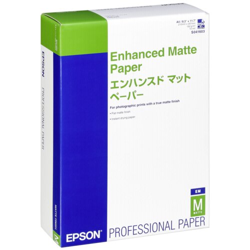 Epson Enhanced Matte Paper A 4, 250 Sheets, 192 g S 041718 Slike