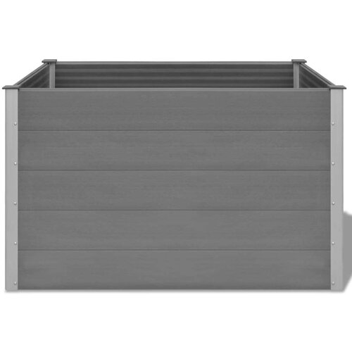  Visoka greda WPC 150x100x91 cm siva Slike