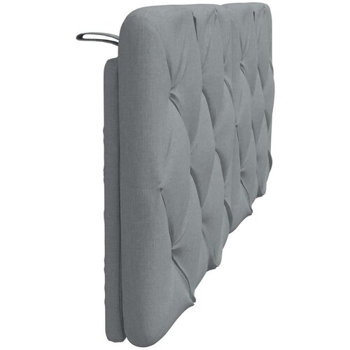 VidaXL jastuk za uzglavlje svjetlosivi 120 cm od tkanine Slike