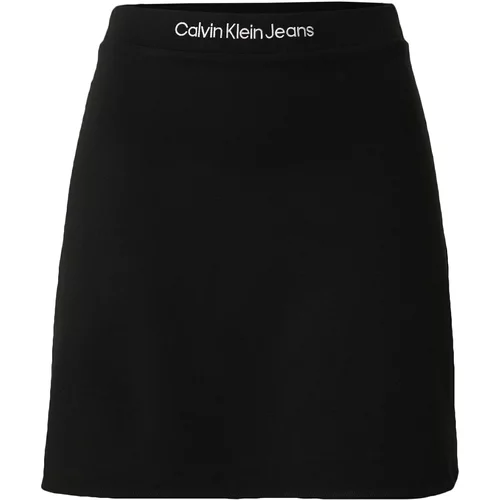 Calvin Klein Jeans Suknja crna / bijela
