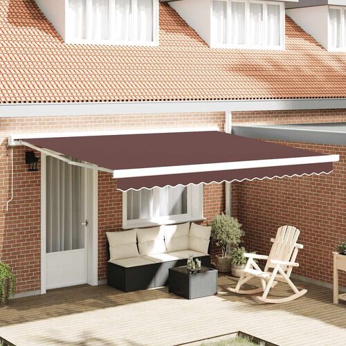 Tenda na automatsko uvlačenje smeđa 400 x 300 cm Cijene