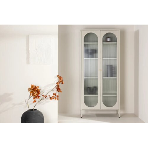 Venture Home vitrina Lima 35 × 180 × 80 cm, bež Cene