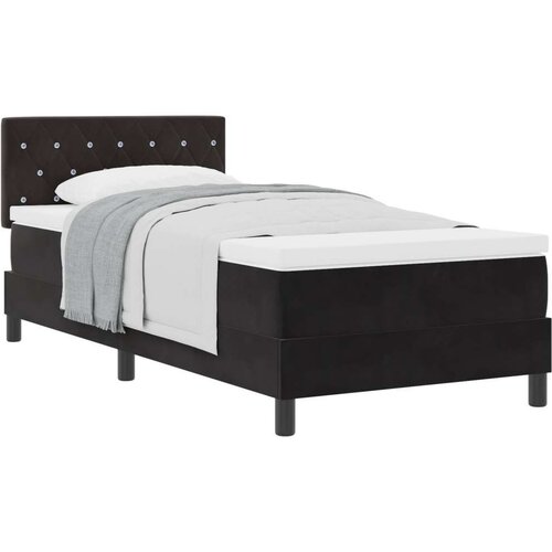 VidaXL Box Spring Krevet s Madracem Crna 100x200 cm Bar&amp;scaron;un Slike