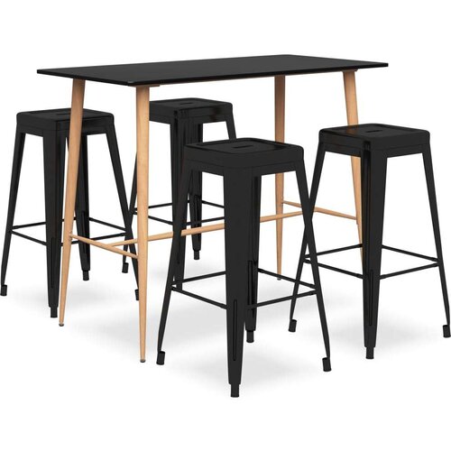  5-dijelni barski set crni Cijene