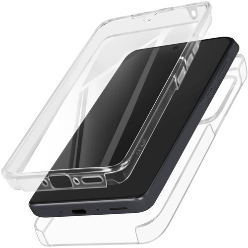 AVIZAR Ohišje za Samsung Galaxy A35 5G Zadnja toga sprednja mehka otipljiva, Prozorno, (5000016948) Cene
