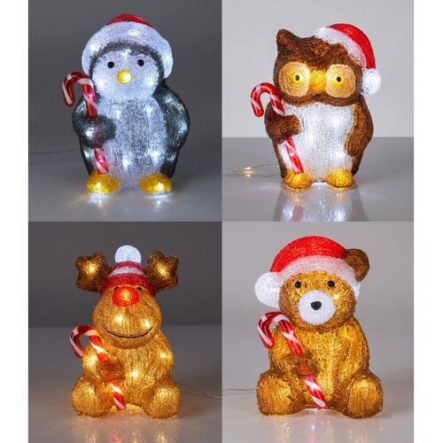  LED Spolja&amp;scaron;nja božićna dekoracija 32xLED/3xAA 24 cm IP44 sob Slike