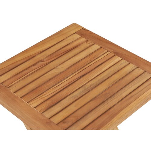  Sklopivi vrtni stol od masivne tikovine 45 x 45 x 45 cm Slike