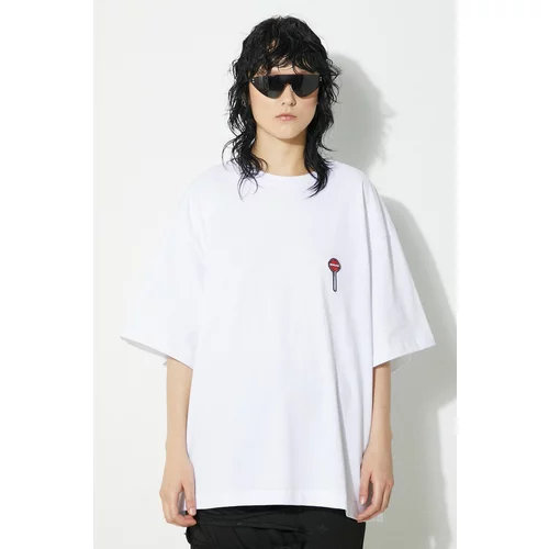 Fiorucci Pamučna majica Lollipop Patch Boxy T-Shirt boja: bijela, bez uzorka, M01FPTSH103CJ01WH03