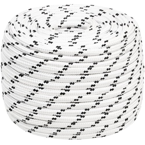 Pleteni brodski konop bijeli 14 mm x 25 m poliesterski Cene