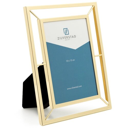 Zilverstad Metalni stojeći/viseći okvir u zlatnoj boji 10x15 cm Prisma – Cijene