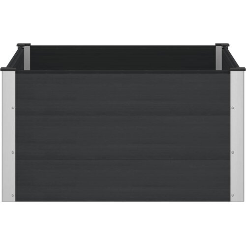  Povi&amp;scaron;ena vrtna gredica Crna 100 x 100 x 54 cm Slike